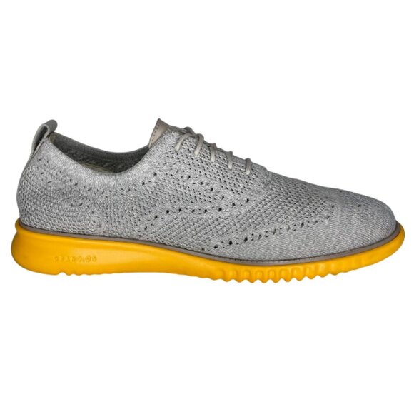 Cole Haan ZERØGRAND Stitchlite Wingtip Oxford Grey Neon Yellow Techwear 11.5 main image 6